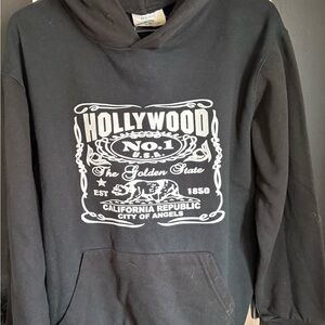 Hollywood Black Hoodie Sweatshirt